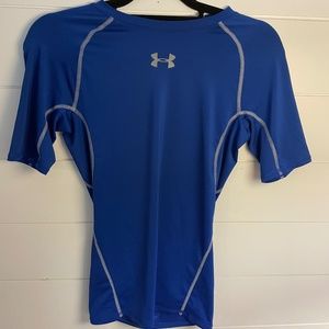 Blue Under Armour Compression Shirt - Mens S